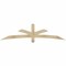 Ekena Millwork Alberta Rough Sawn Timber Gable Bracket, Douglas Fir, 84"W x 21"H x 2"D x 4"F, 6/12 Pitch GBW084X21X0204ALB00RDF - alternate 1